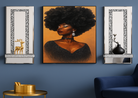 Crystal Crush Diamond Mirrored Candle Sconces – Elegant Silver Wall Candle Holder Set