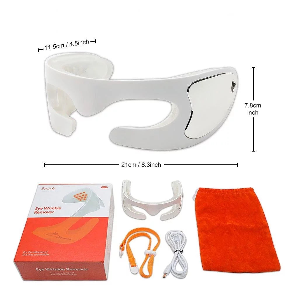 3D Anti-Aging Glasses Massager Red Light Led Eye Mask with Led Therapy