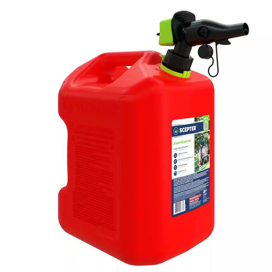 5 Gal. Smart Control Gas Can with Rear Handle, Red Fuel Container