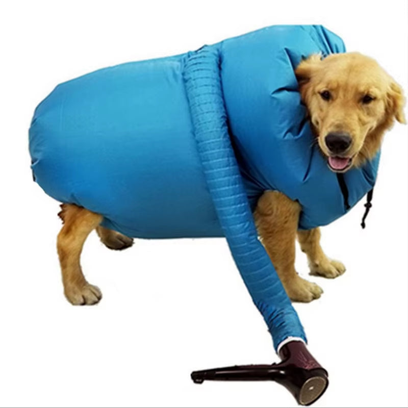 "Pet Grooming Essential: Foldable Portable Pet Drying Bag for Efficient Pet Hair Drying and Grooming"