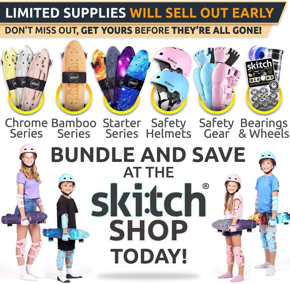 Skateboards for Kids, Teens and Adults | Premium Skateboard Gift Set for Beginners and Pros Complete with Mini Cruiser Board + Skateboard Backpack + Video Course + Speed Control + Skate Tool